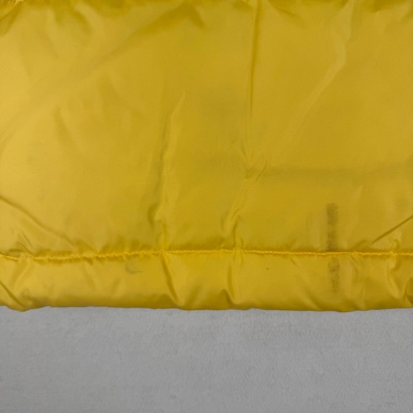 Vintage GAP Women XL Yellow Puffer Vest Y2K Full Zip Velcro Fleece Lined - Picture 12 of 13